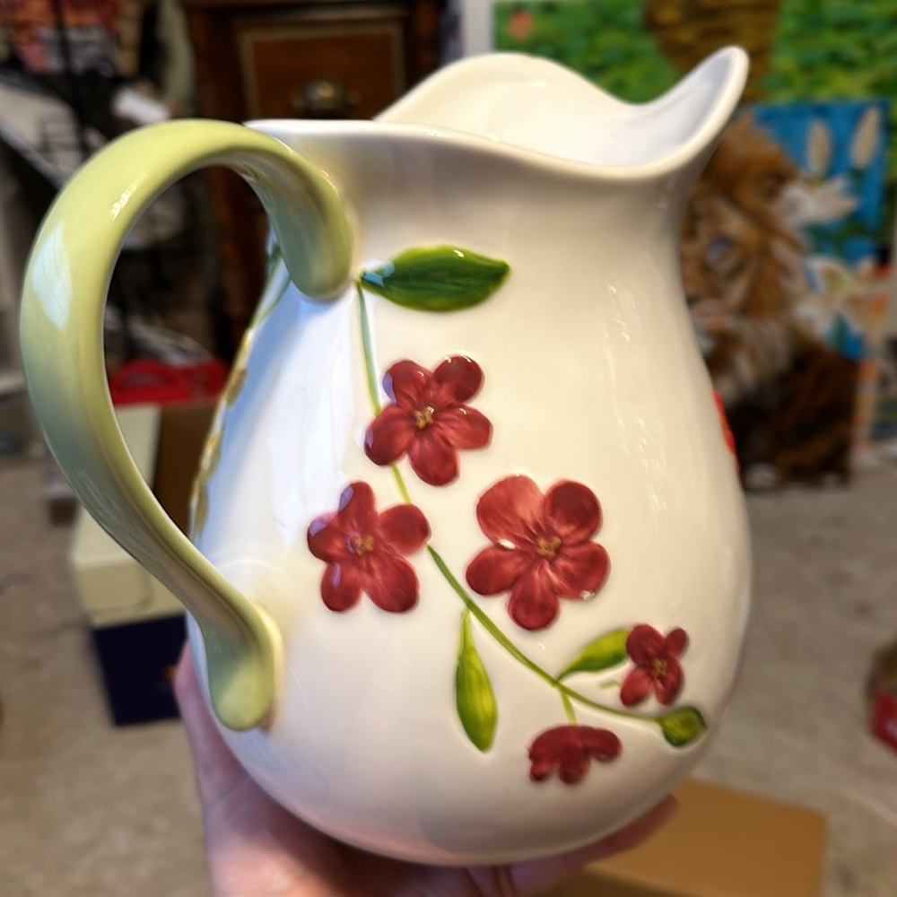 Garden Bouquet: Home | Studio (Kohl’s Brand) Ceramic Pitcher - Picture 3 of 6